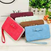 New Korean version of women's wallet in the long money bag butterfly knot lunch box woman bag tide