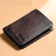 Men's wallet multifunctional leather short wallet