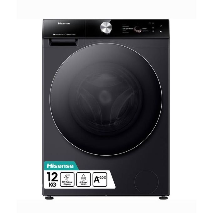 Hisense 12kg front loading washing machine new model Gray