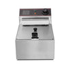 Global Star 6 Litres Commercial Deep Fryer Stainless Steel - Silver (1YRS WRNTY)