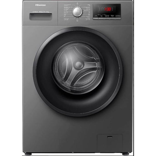 Hisense 8kg Automatic Front Loading Washing Machine - (3Yrs Wrnty)
