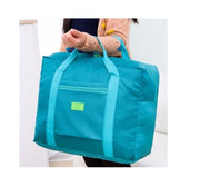 Portable printing travel bag large capacity nylon handbag folding luggage storage bag