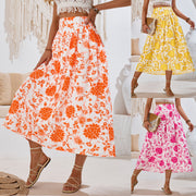 Print Casual Waist Tight Fresh Air Skirt