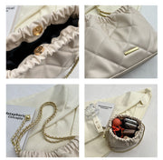 Casual Rhombus Shoulder Bag Chain Messenger Bag Small Bucket Bags Women