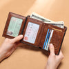 Men's wallet multifunctional leather short wallet