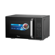 Midea 25L Microwave Oven, 800W, Digital Control with Grill & Silver Panel EG8P022MX-S
