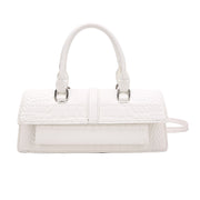 Fashion Crocodile Pattern Women's Small Square Bag