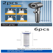 The Third Gear Adjustable Strong Supercharged Shower Head Household Bath Shower Hose Shower Head