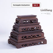 Door Frame Decoration Base Home Carving Solid Wood Crafts Bracket