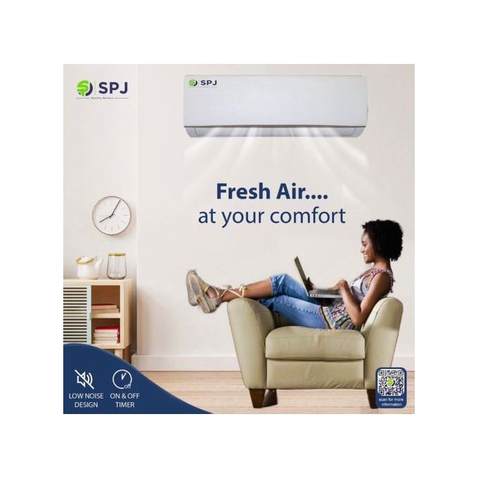 SPJ 9000 BTU Wall Split Air Conditioner R410a - White