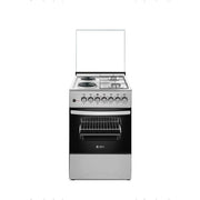 SPJ 50X50cm Premium Cooker With 2 Gas Burners And 2 Electric Plates (Made In Turkey) – Black/Silver (3YR WRTY)