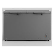 Hisense 660 Liters Double Door Chest Freezer Deep Freezer – Grey 3 Years warranty