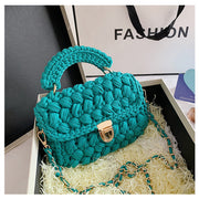 Homemade Diy Material Crochet Hand Messenger Bag