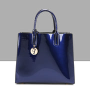 Patent leather handbag bright face mother bag