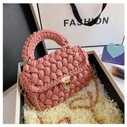Homemade Diy Material Crochet Hand Messenger Bag