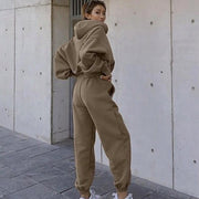 Autumn And Winter Women's Casual Hoodie Coat Sports Suit