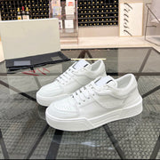 Trendy Breathable Leather Casual Men's  Top Layer Cowhide Winter Lace-up Fashion Sneakers Comfortable