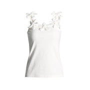 Casual Outdoor Women's Elegant Stitching Three-dimensional Flower Design Sling Top