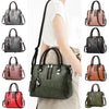 Vintage Handbag Women PU Leather Tassel Top-handle Bag Fashion Lady Tote Luxury Large Capacity Shoulder Bag