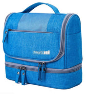 New cationic waterproof large capacity cosmetics dry and wet wash bag two-layer cosmetic bag