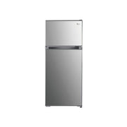 Roch 140 Liters Double Door Top Freezer Defrost Fridge - Silver(2YRS WRNTY)