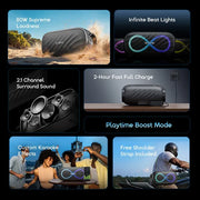 Oraimo SpaceBox Pro 80W Karaoke-Support Wireless Speaker