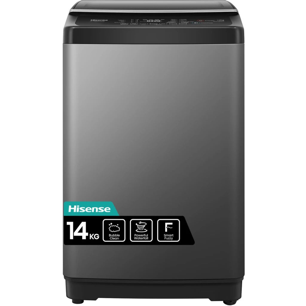 Hisense 14Kg Automatic Top Loading Washing Machine 14 Kg - Titanium Silver 2 Yrs Wrnty