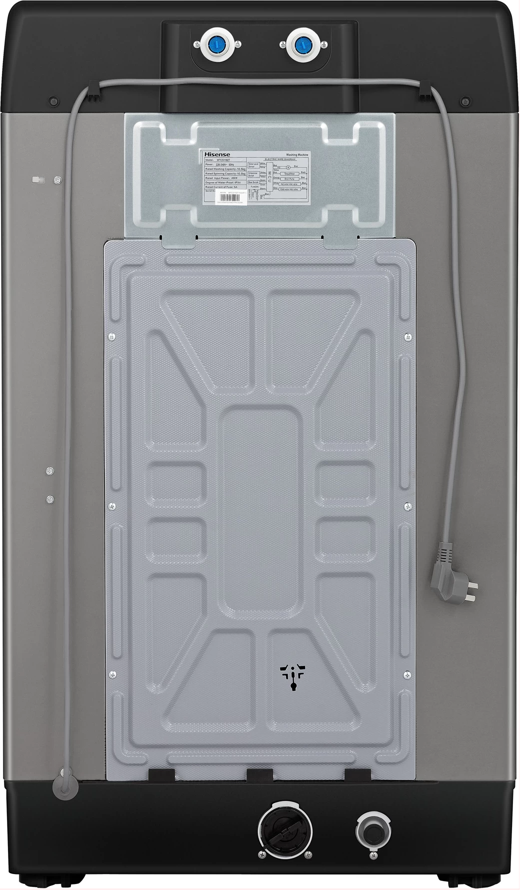 Hisense 14Kg Automatic Top Loading Washing Machine 14 Kg - Titanium Silver 2 Yrs Wrnty