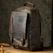 Handmade Backpack Men's First Layer Cowhide Retro