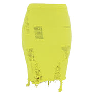 Hole bag hip skirt denim skirt
