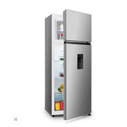 Chiq 270 Liters Water Dispenser Double Door Defrost Refrigerators Silver (3YRS WRNTY)