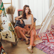 Bohemian split trousers