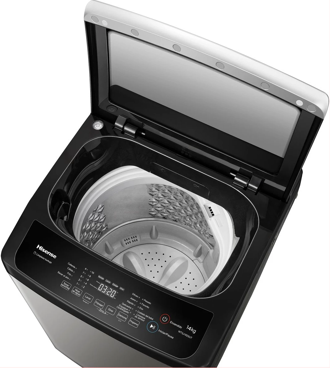 Hisense 14Kg Automatic Top Loading Washing Machine 14 Kg - Titanium Silver 2 Yrs Wrnty