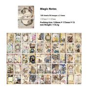 Material Paper Retro Artistic Background Notebook DIY Note