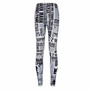Digital printing leggings tights nine pants women