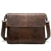 Men's business flap shoulder bag