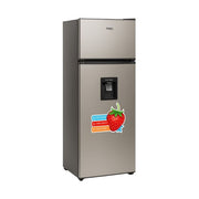 Pixel 280 Liters Double Door Defrost Refrigerator With Water Dispenser - Silver ( 1 YR WRNTY)