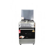 Blueflame 60 X 60cm 2 Gas and 2 Electric Hot Plate S6022ER-P With Electric Oven ( Made in Turkey ) ? Silver (3YR WRNTY)