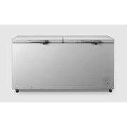 Hisense 660 Liters Double Door Chest Freezer Deep Freezer – Grey 3 Years warranty