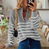 Fashion New Striped Color Matching Bottoming Top