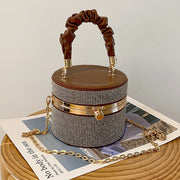 Women's Fashion All-matching Rhinestone Fashion Bucket Bag