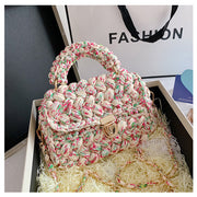 Homemade Diy Material Crochet Hand Messenger Bag