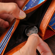 Personalized Dollar Wallet Men's Two-fold Buckle Multiple Card Slots Wallet Purse