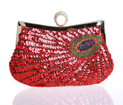 Dinner Bag Peacock Handmade Beaded Ring