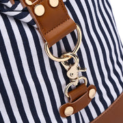Striped Portable Messenger Travel Bag Travel Bag