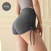 Women's Fashion Solid Color High Waist Hip Lift Fitness Three Points Yoga Pants