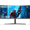 Hisense 34-inch Ultrawide Curved Gaming Monitor, 165Hz, 34G6H.