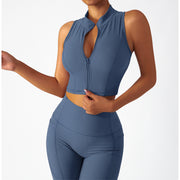 Long-sleeve Zipper Yoga Suit For Women