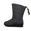 Women's snow boots slope with tassels waterproof and non-slip
