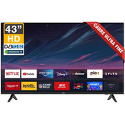 Roch 43 Inch Smart Android Frameless HD LED TV With Free To Air - Black